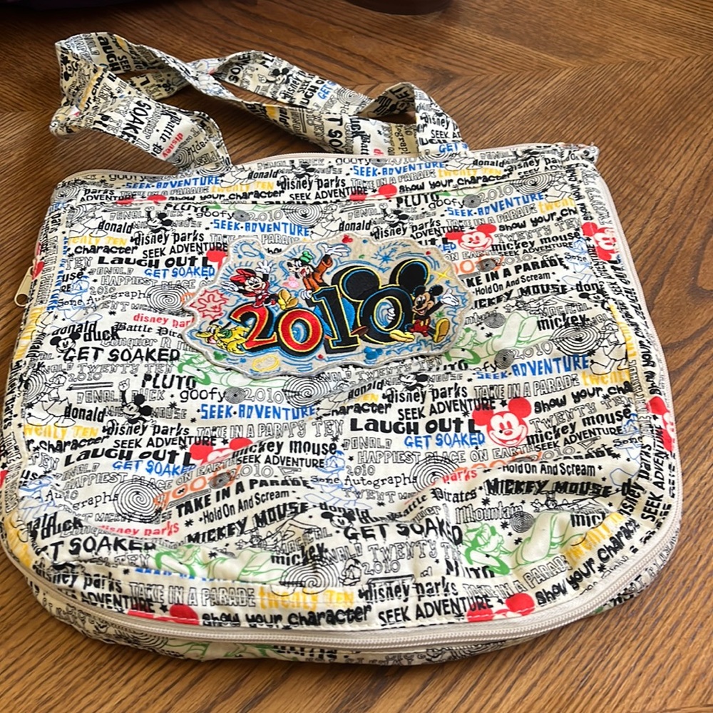 2010 Disney shoulder bag with amazing detailing and zipper top